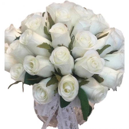 סידור ורדים משי באגרטל זכוכית