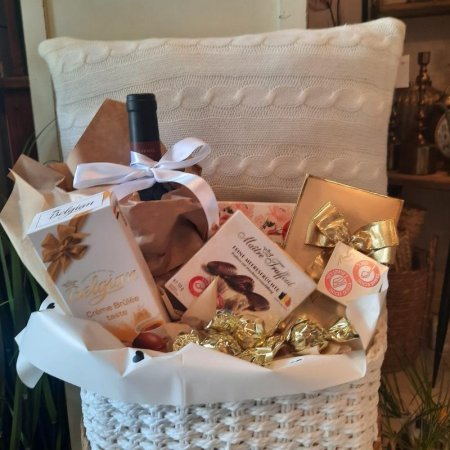 מארז שוקולד ויין